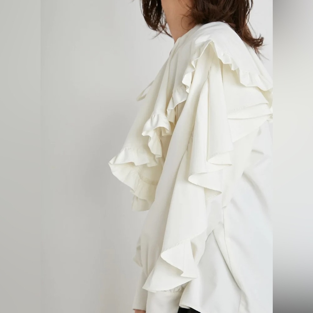 SNIDEL VOLUME RUFFLE BLOUSE One size - Picture 5 of 12